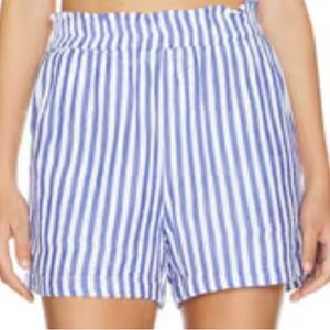 Rails High Waist Striped Shorts in Blue and White